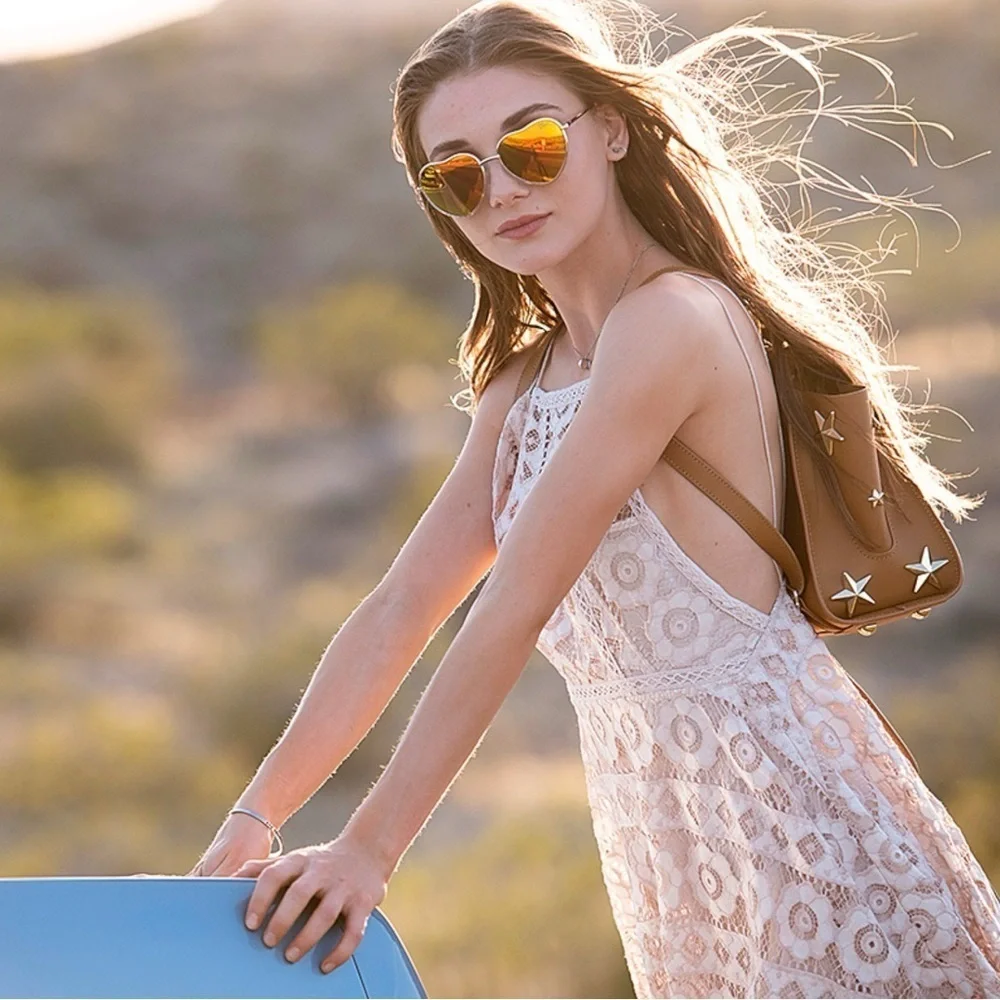 Free People Ethereal Fairy Lace Apron Handkerchief Dress Ivory Nude Bohemian 4